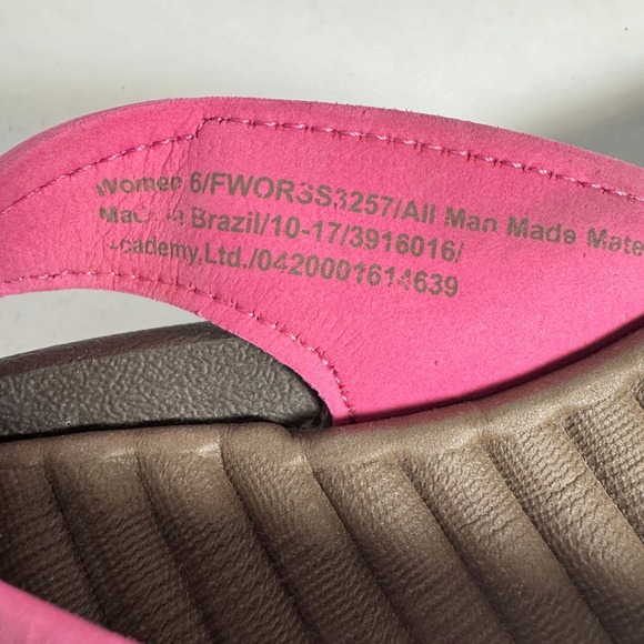 Academy‎ D'Rageous Women's Flip Flops Pink Thong Sandals Comfort Casual Shoes 6 - Picture 5 of 16